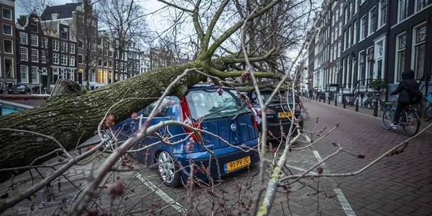 Polonya'yı “Eunice Kasırgası” vurdu!