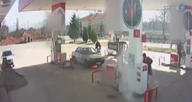 Pompacının dikkati faciayı önledi