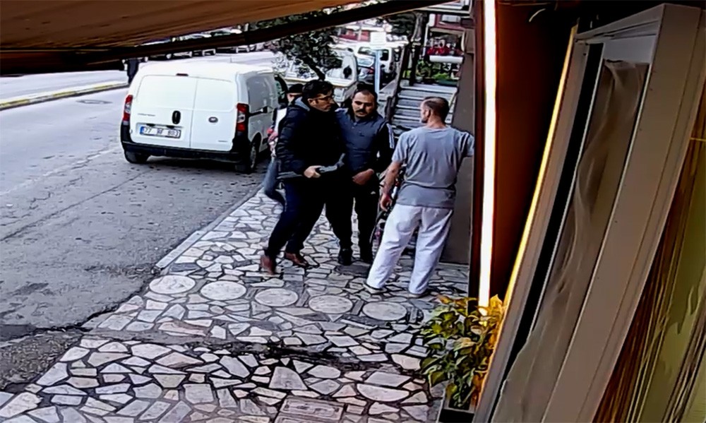 Pompalı dehşet kameralara an be an yansıdı 