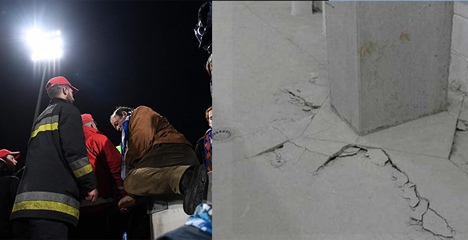 Porto maçında tribünler çatladı, maç tatil edildi