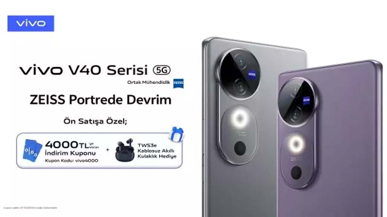 Portre fotoğrafçılığında yeni çağ! Sipariş alabilecek: Vivo V40 Serisi Türkiye'de ön satışa sunuldu!