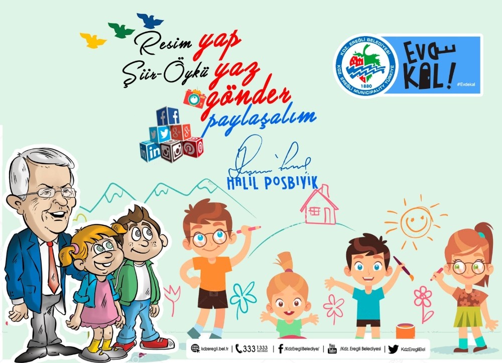 Posbıyık: ”Resim yapın, şiir-öykü yazın paylaşalım” 