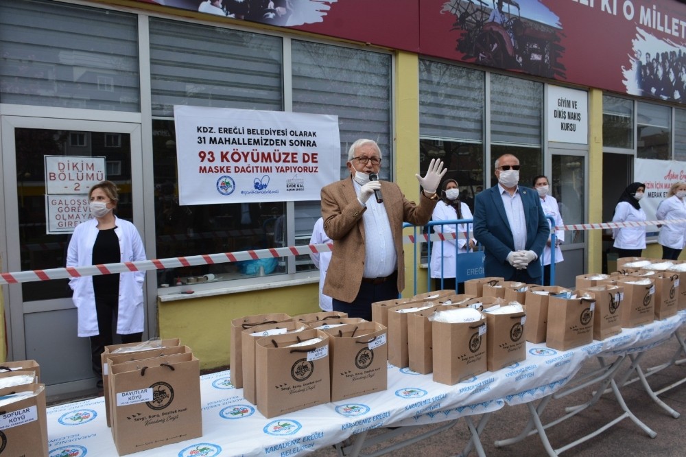 Posbıyık’tan 93 köye 50 bin maske desteği 