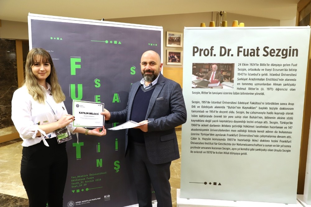 Prof. Dr. Fuat Sezgin sergisi AÜ’de açıldı 