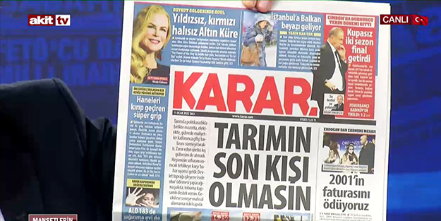 Programda manşetler tek tek gösterildi… Kemalistler bunu bir izah etsin!