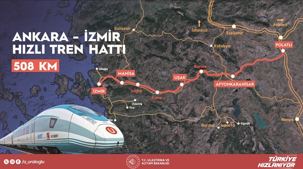 Projede geri sayım başladı! Ankara-İzmir arası 3 buçuk saate düşecek