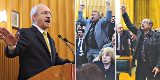 Protestocu CHP’liyi salondan attırdı