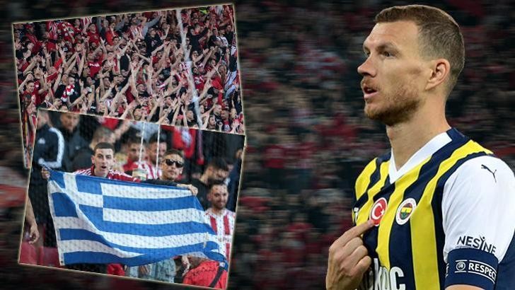 Protestolara Türk bayrağını göstererek karşılık vermişti! Yunan taraftarlardan Fenerbahçeli Dzeko için akılalmaz plan! Şeytanın bile aklına gelmez