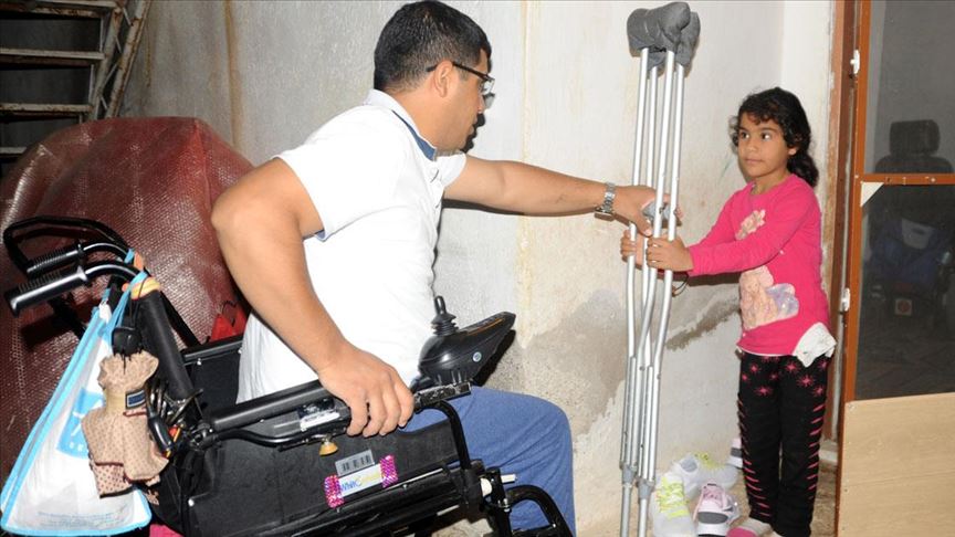 Protez bacağına kavuşacağı günü sabırsızlıkla bekliyor