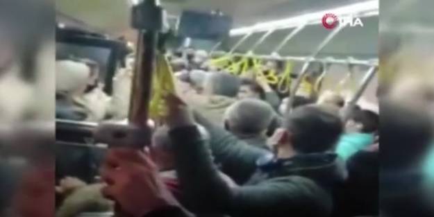 Provokasyona vatandaş müdahalesi! İETT'de yabancı uyruklu çocukları oturdukları yerden kaldırmaya kalkınca ortalık karıştı