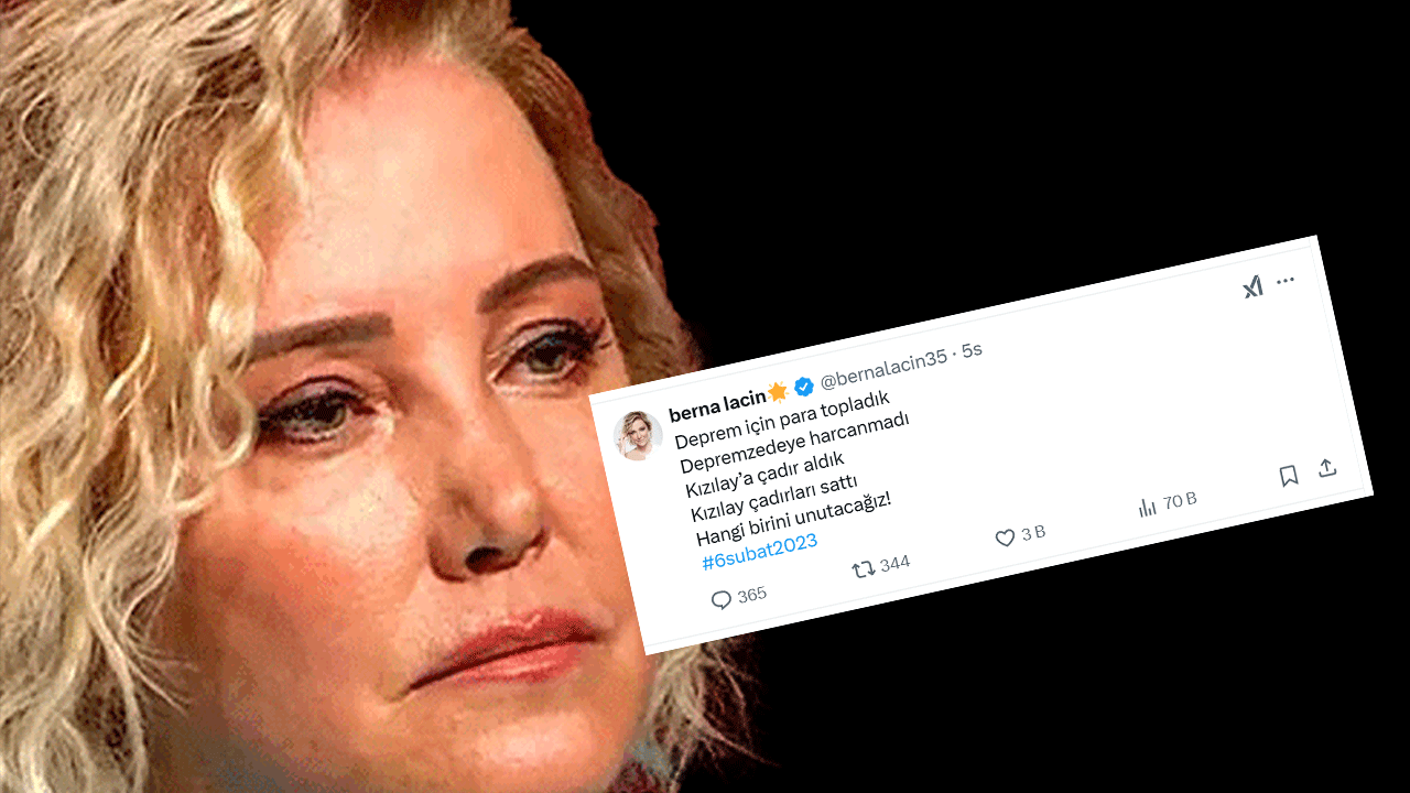 Provokatör Berna Laçin'den bir iftira daha! Depremzedeler üstünden hükümete çattı