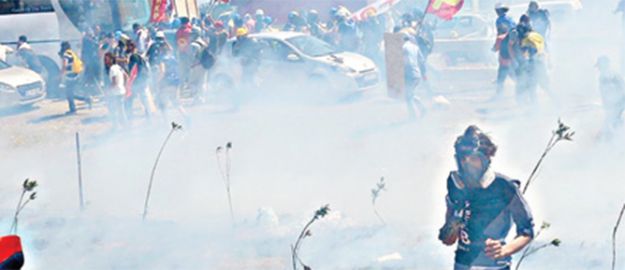 Provokatörler tarla yaktı