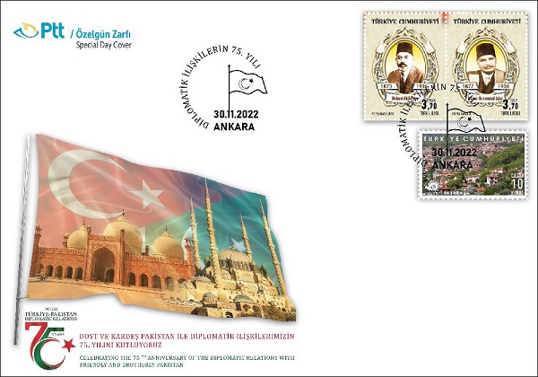 PTT'den Türkiye-Pakistan diplomatik ilişkileri için özel gün zarfı