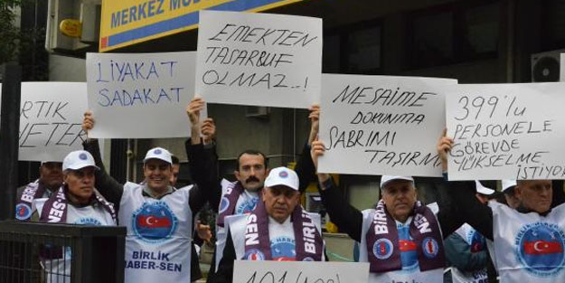 PTT'nin taşeron işçilerinden eylem