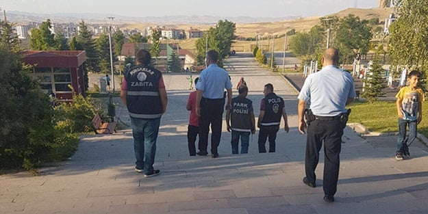 Pursaklar’da polis ve zabıtadan “Güvenli Park” projesi