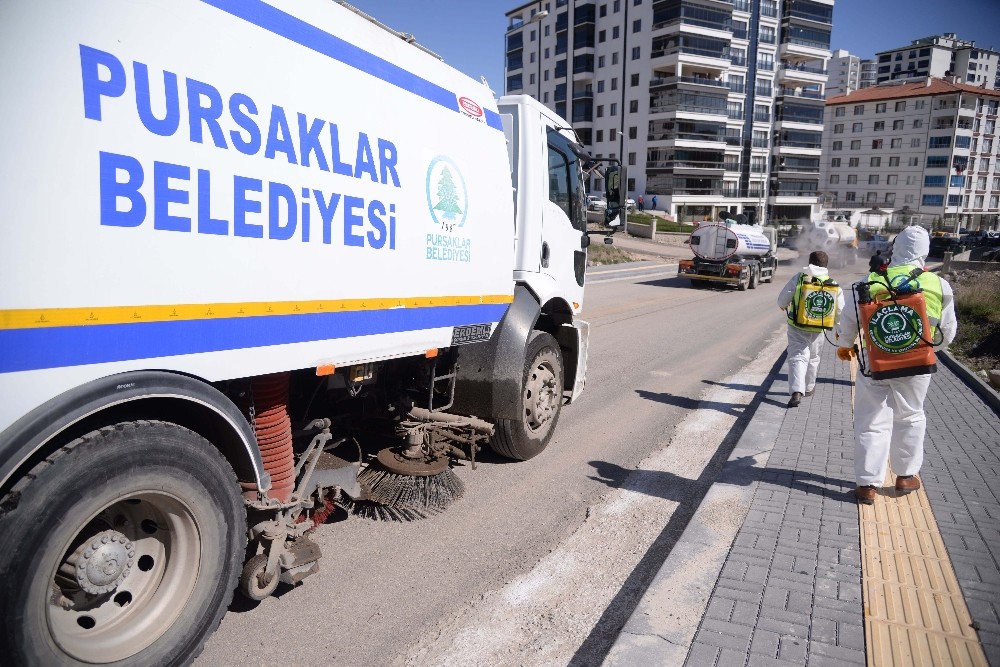 Pursaklar’ın korona virüsle mücadeledeki isimsiz kahramanları 