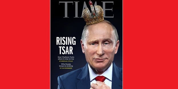 Putin Time dergisine kapak oldu