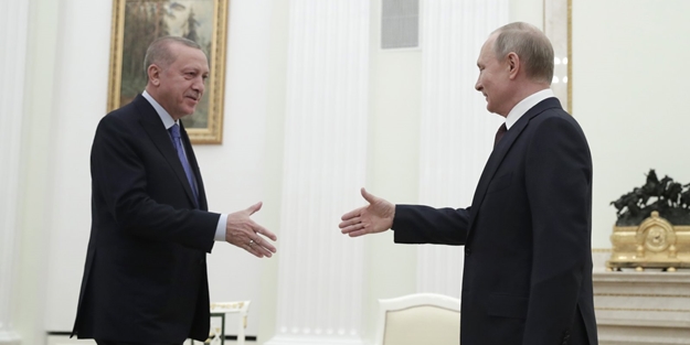 Putin'den Başkan Erdoğan'a teşekkür