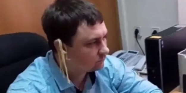 Putin'i dinlerken kulağına makarna takmıştı... Cezası belli oldu