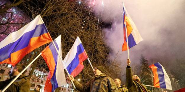 Putin'in tanıma kararı sonrası Donbass'ta sevinç gösterileri