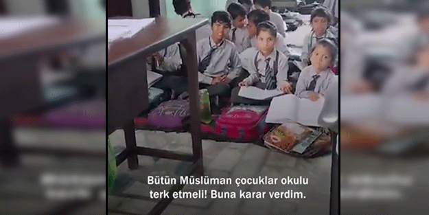 Putperest Hindu öğretmenden Müslüman öğrencisine insanlık dışı şiddet!