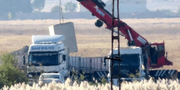 Telabyad sınırına beton duvar örülüyor!