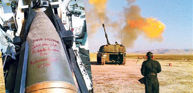 PYD'yi vuran mermilerde yazan yazı