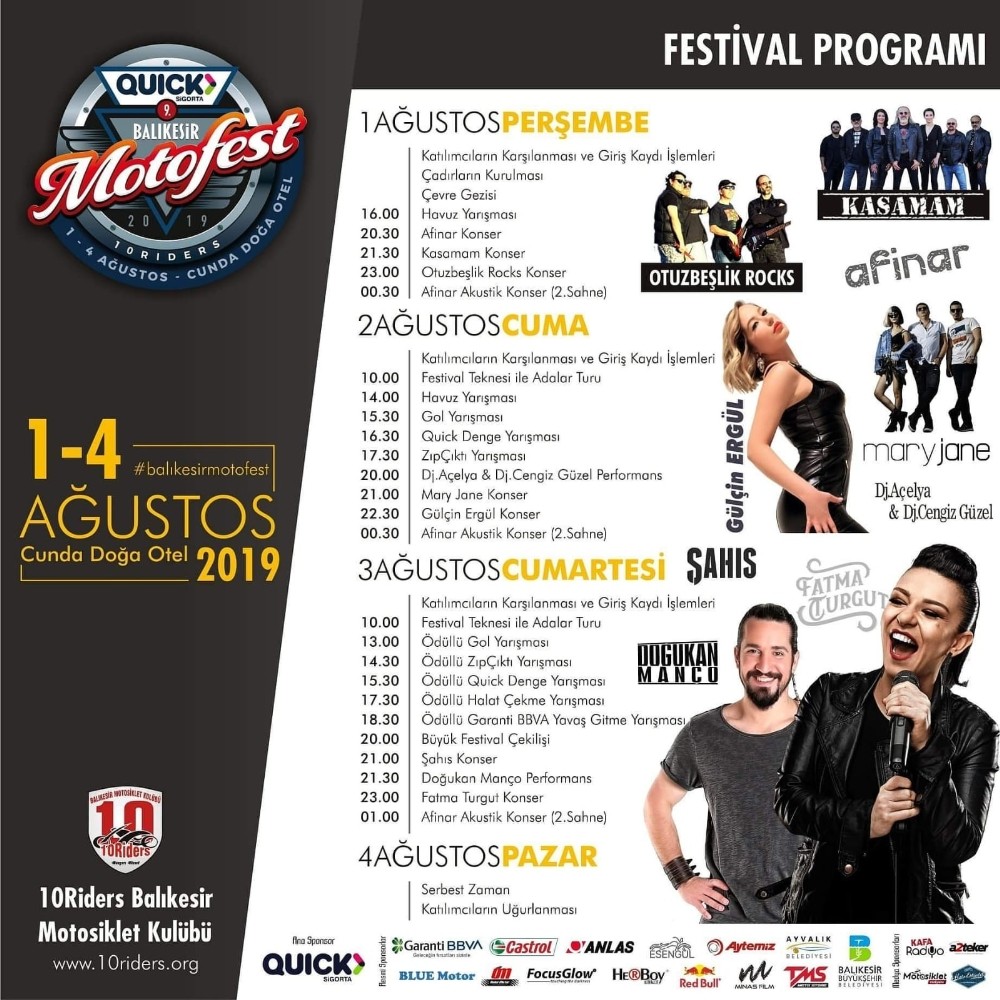 Quick Sigorta Balıkesir Motofest başlıyor 