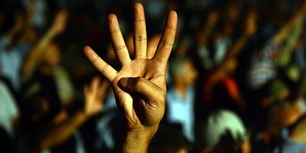 Rabia işaretine skandal ceza