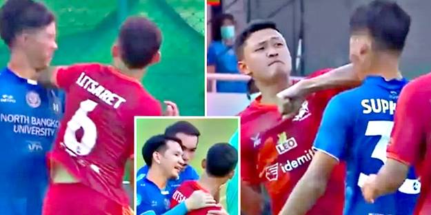 Rakibine dirsek attı, takımdan anında kovuldu!