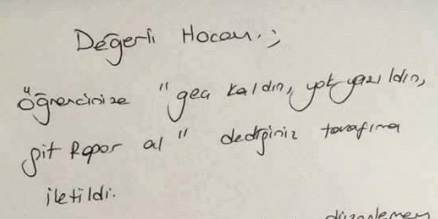 Rapor isteyen öğretmene doktordan tokat gibi cevap