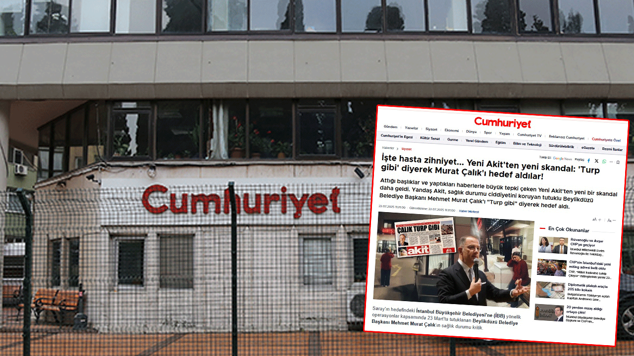 Raporu gizleyip Akit’e saldırdılar! Bırak iftirayı Adli Tıp Raporuna cevap ver Cumhuriyet