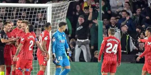 Real Betis - Sevilla derbisi tatil edilmek zorunda kaldı