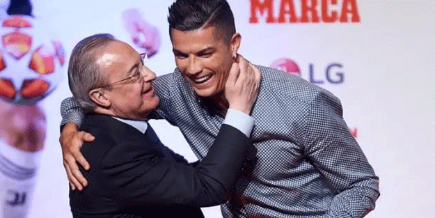 Real Madrid Başkanı Perez'den olay sözler: Ronaldo gerçek bir salak