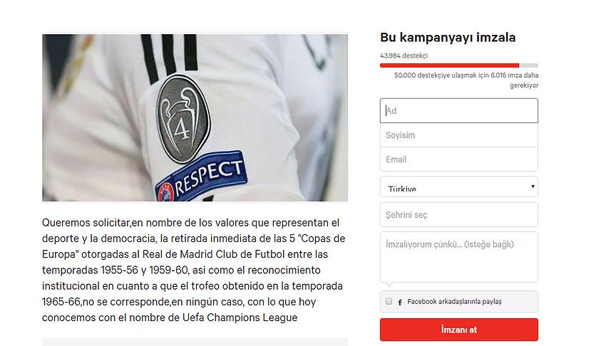 Real Madrid'in 5 Avrupa kupası için iade talebi