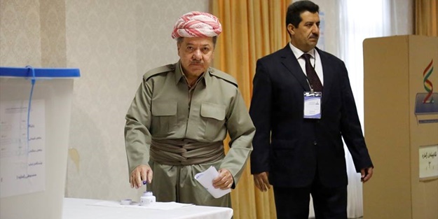 Referendum sürerken Barzani'den Türkiye'ye...