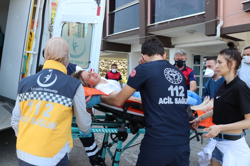 Rehin aldığı eski karısını ayağından vurdu 