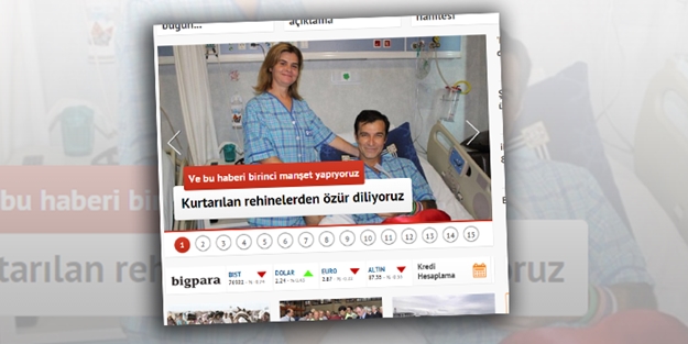 Rehinelerin kurtarılması Hürriyet'in zoruna gitti