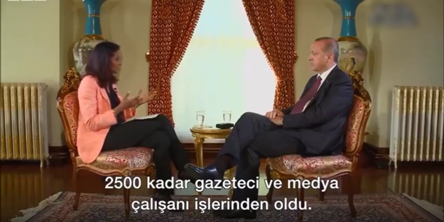Reis-i Cumhur'un BBC muhabirine verdiği ayar