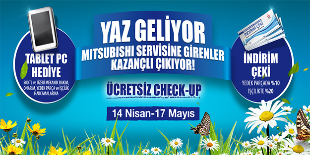 Mitsubishi Chec-up’ a alıyor
