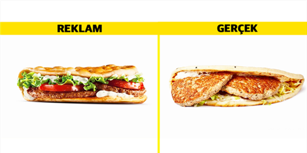 Reklamlar ve gerçekler! İşte fast food gerçeği...