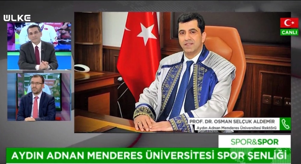 Rektör Aldemir, 25. Spor Şenliği’ni ekranlarda anlattı 