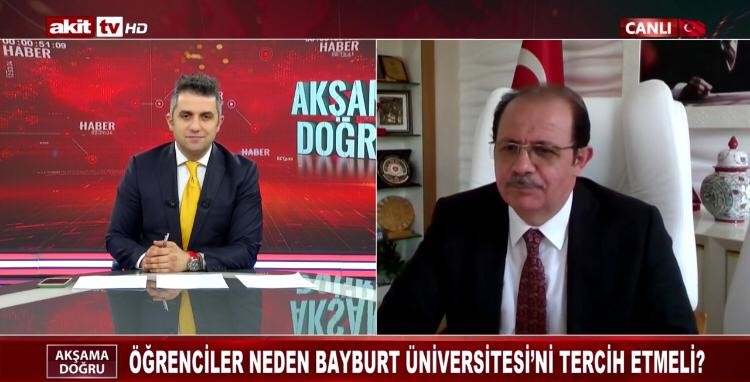 Rektör Coşkun, Akit TV canlı yayınına katıldı 
