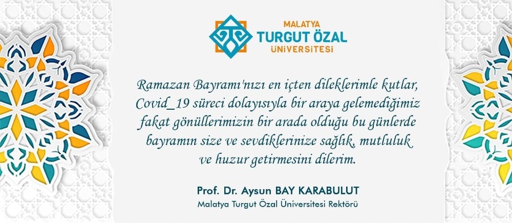 Rektör Karabulut’tan Ramazan Bayramı mesajı 
