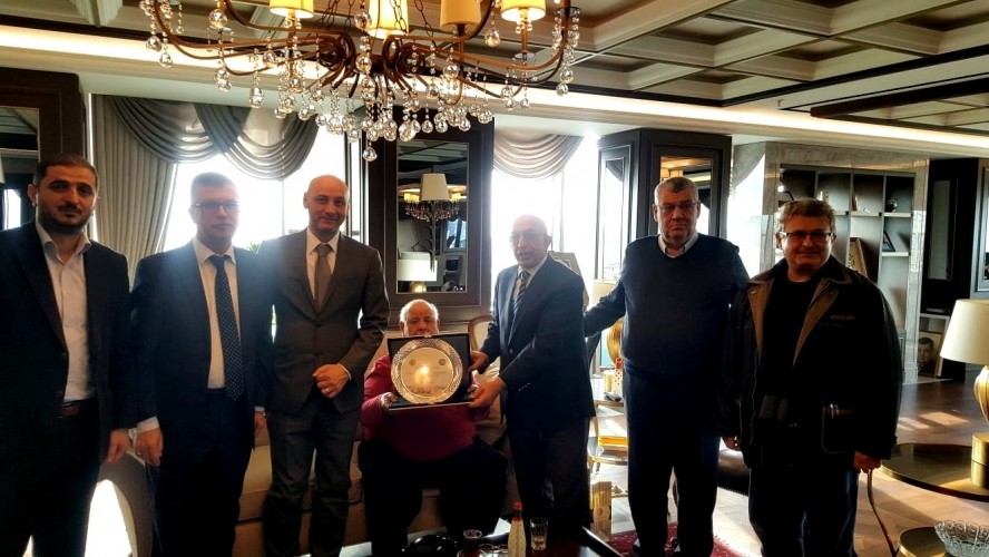Rektör Murat’tan İÇDAŞ Yönetim Kurulu Başkanı Tacettin Arslan’a taziye ziyareti 