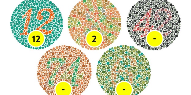 Renk körlüğü kadınlarda çok az