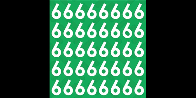 Resimdeki farklı sayıyı 7 saniyede bulanın IQ'su yüksek çıkıyor