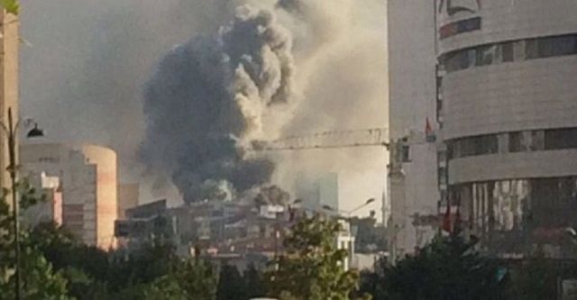 Ataşehir’de korkutan yangın