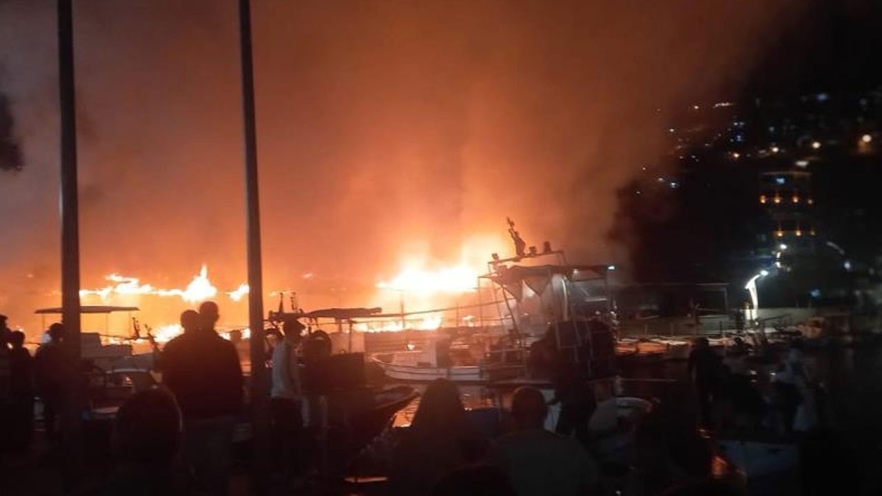 Restoran alev alev yandı!