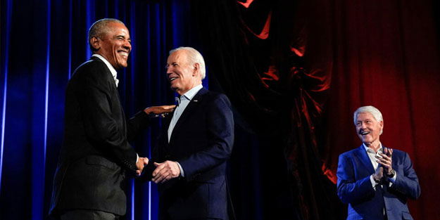 Rezalete bak! Koca ülkenin Başkanı ne halde! Biden'ın yardımına Obama yetişti